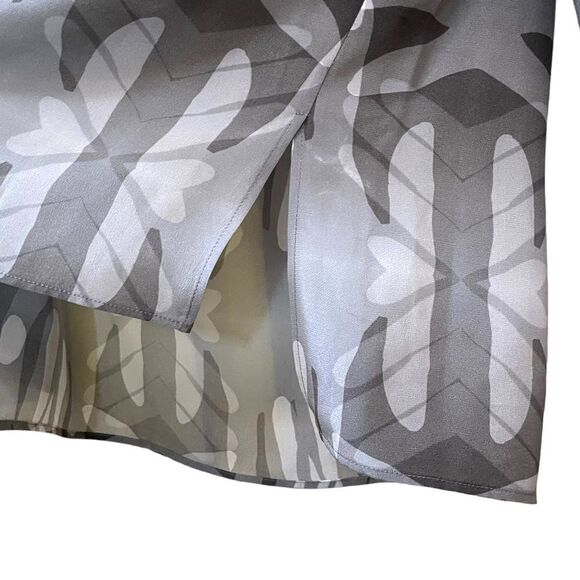 AKRIS PUNTO Hand Print Silk Blouse 6 - Picture 3 of 10